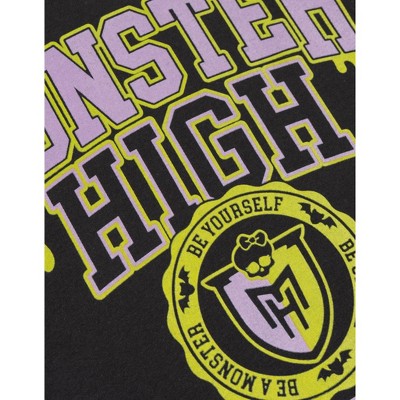 Monster High Logo Big Girls Boxy T-Shirt Black 10-12 — фото 3