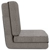 vidaXL Folding Floor Chair - Light Gray, Space-Saving Design, Adjustable Seating & Lounging, Soft Foam Filling - 4 of 4