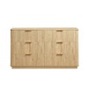GDFStudio Iggy 55.12'' Farmhouse Wave-Textured Wood Dresser with 6 Drawers - 4 of 4