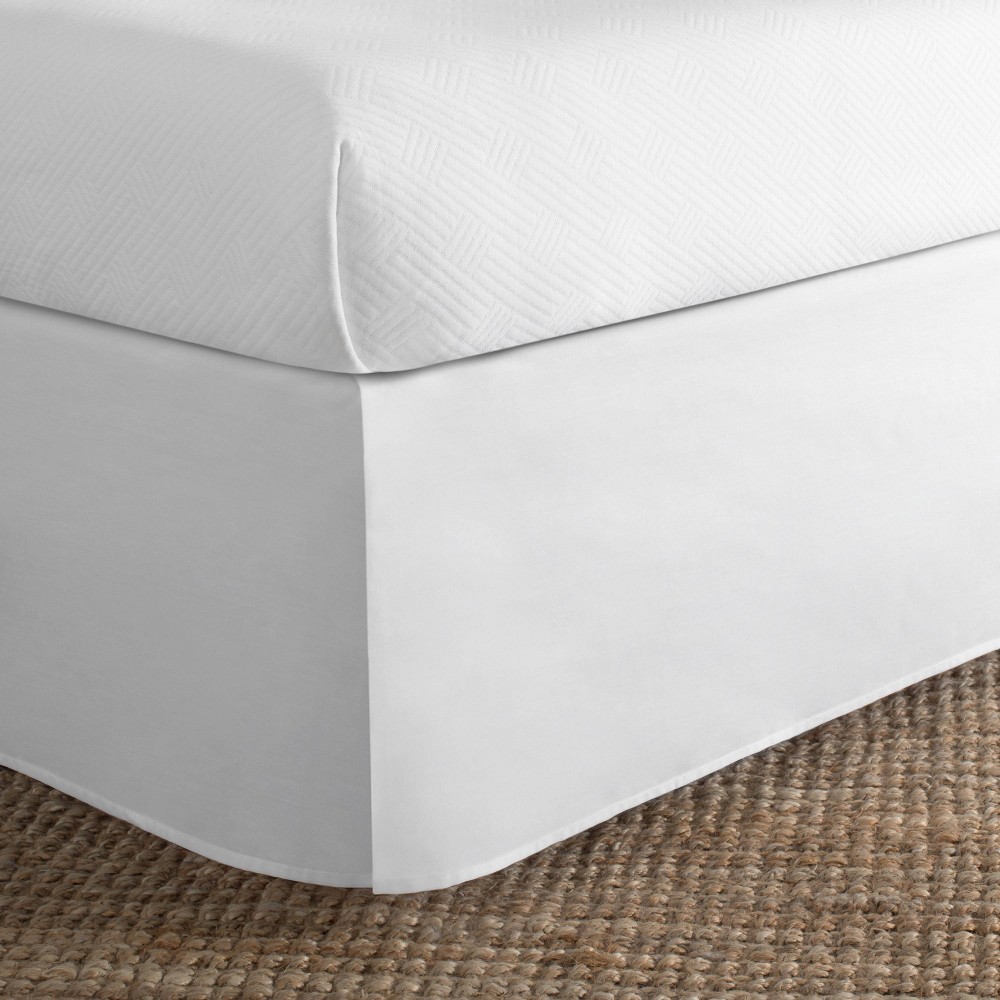 Photos - Bed Linen Today's Home Twin Extra Long Cotton Rich Bed Skirt White