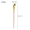Unique Bargains Stainless Steel Reusable Long Handle Cocktail Coffee Stirring Spoon 2 Pcs - 2 of 3