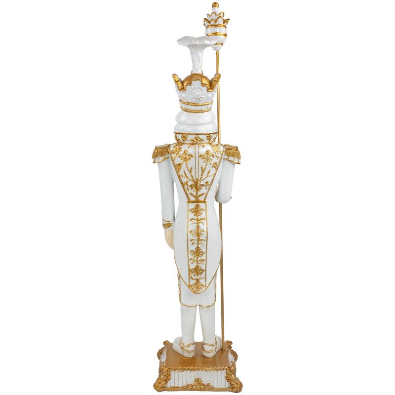 Northlight Christmas Nutcracker Soldier with Scepter - 25.75" - White and Gold, 5 of 6