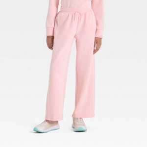 Girls' Airy Sleek Wide Leg Pants - All In Motion™ - 1 of 3