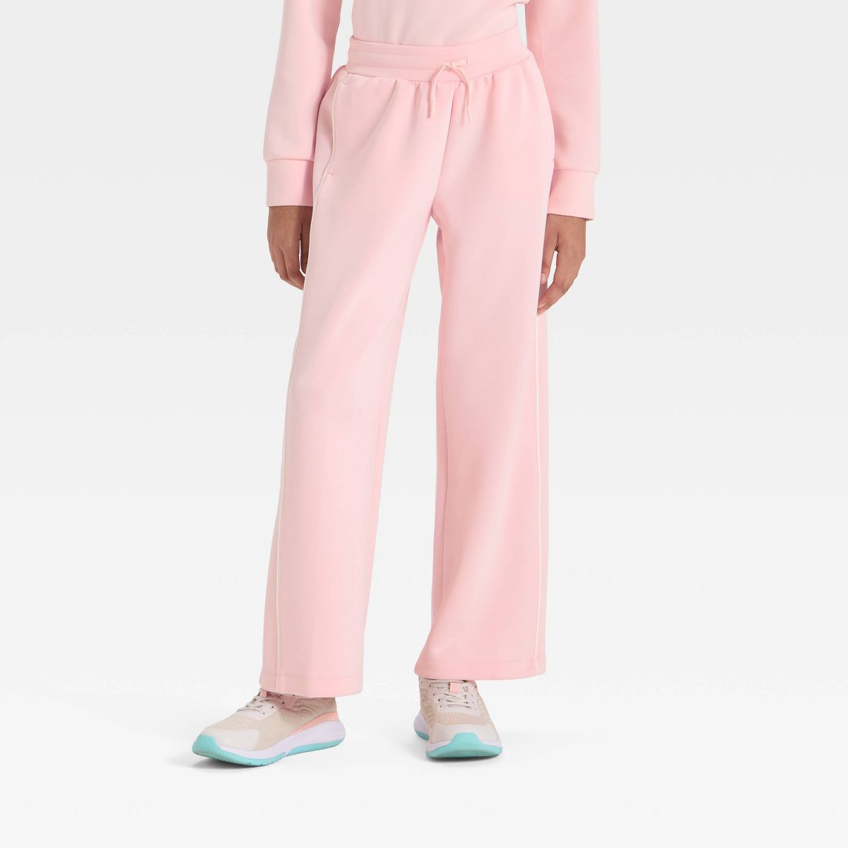 Girls' Airy Sleek Wide Leg Pants - All In Motion