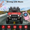 12V Kids Ride-On Truck with Remote Control, 3-Speed Electric Car with Music, LED Lights, Safety Features, Battery Power Wheels Car for Kids - 4 of 4