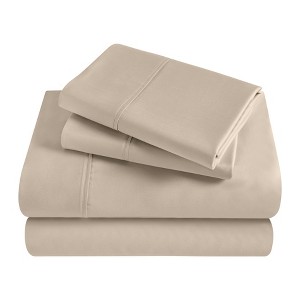 Modal From Beechwood 400 Thread Count Solid Deep Pocket Bed Sheet Set by Blue Nile Mills - 1 of 4