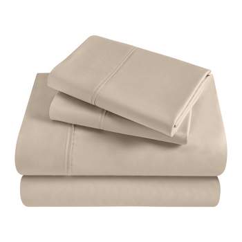 Modal From Beechwood 400 Thread Count Solid Deep Pocket Bed Sheet Set by Blue Nile Mills