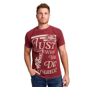 Dr. Pepper Just What The Dr Ordered Maroon Mineral Wash Oversized Crew Neck Short Sleeve T-shirt - 1 of 4