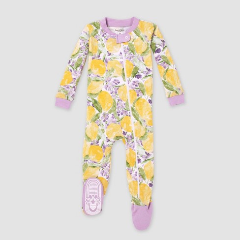 Burt s Bees Baby Baby Girls Floral Snug Fit Footed Pajama