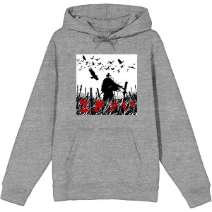 Ikigai Ronin Samurai Adult Long Sleeve Hoodie - 1 of 2