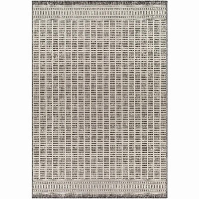 Mark & Day Dathan 7'10"x10' Rectangle Woven Indoor and Outdoor Area Rugs Black/Beige: Geometric Sisal Flat Pile Rug