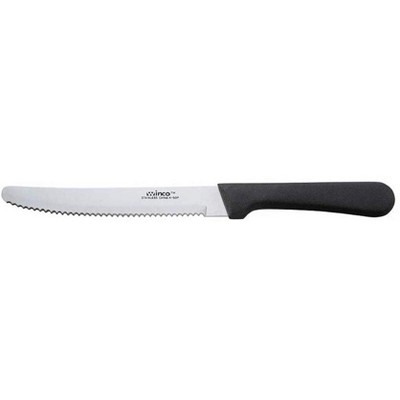 Winco K-50P Round Tip Steak Knife with Plastic Handle 5