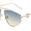 Anna-Kaci Women's Retro Oversized Aviator Sunglasses with UV400 Protection - 3 of 3