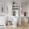 Celebalcony 74.8'' H Freestanding Over the Toilet Storage Over the Toilet Etageres White - 2 of 4