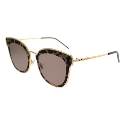 Jimmy Choo Nile/S XMG 2M Womens Cat-Eye Sunglasses Gdbkpanth 63mm