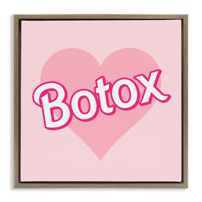 Stupell Industries Pink Heart Botox, 25" x 25"