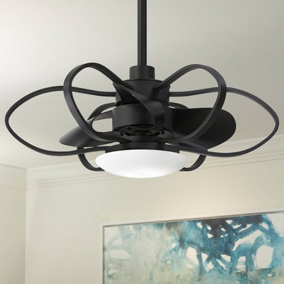 29'' Black LED Ceiling Fan with Remote and Light Kit