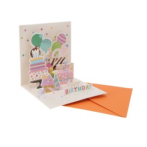 Unique Bargains Greeting Card Assorted Color 5.5"x5.5"x0.4" 1 Pc - 1 of 3