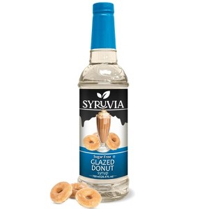 Syruvia Sugar Free Glazed Donut Syrup - 25.4 fl oz. Premium Flavoring Syrup For Coffee - 1 of 4