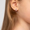 Girls' Patriotic Flag Sterling Silver Hoop Earrings - In Season Jewelry - 3 of 4