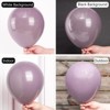 PartyWoo Balloons Dusty Purple Matte Lavender Lilac 18 12 10 5 Inch 100 pcs - 3 of 4