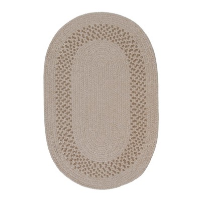 Colonial Mills Grano Braided Rug, Oatmeal 27"x46", Oval Shape