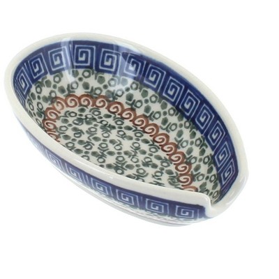 Blue Rose Polish Pottery Athena Small Spoon Rest