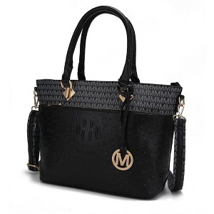 MKF Collection Grace Signature and Croc Embossed Tote Bag by Mia K - 1 of 4