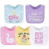 The Peanutshell Baby Girl Terry Bibs, 20 Pack for Feeding, Teething, or Drooling|Pastel Girl/Wild Child - 3 of 4