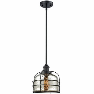 Bell Cage - 1 Light Mini Pendant In Traditional Style-10 Inches Tall and 9 Inches Wide