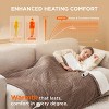 Electric Heated Blanket Soft & Washable Ribbed Flannel - 2 of 4