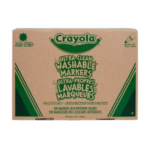 Crayola Ultraclean Broadline Markers 200ct - 1 of 4