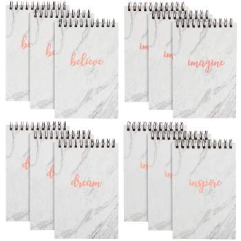 12-Pack of Inspirational Notebooks for Women, Writing, Motivation, Small  Pocket Journals with 6 Gold Foil Designs, 56 Lined Pages for Diary,  Doodling (4x5.6 In)