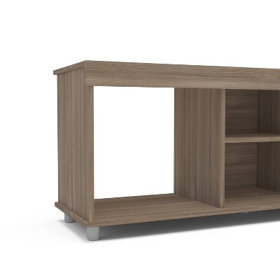 Polifurniture 2-Piece Walnut Living Room Set with TV Stand and Coffee Table