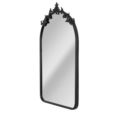 Chronikle Elegant Round Black Plastic Frame Home Decor Wall Mirror ( Size:  37 x 4 x 37 CM, Weight: 785 grm, Color: Black )