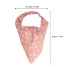Unique Bargains Women's Polkadots Headwrap Pink 1 Pc - 4 of 4