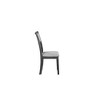 New Classic Furniture, Gia Gray Wood Dining Chair with Fabric Seat (Set of 4) - 4 of 4