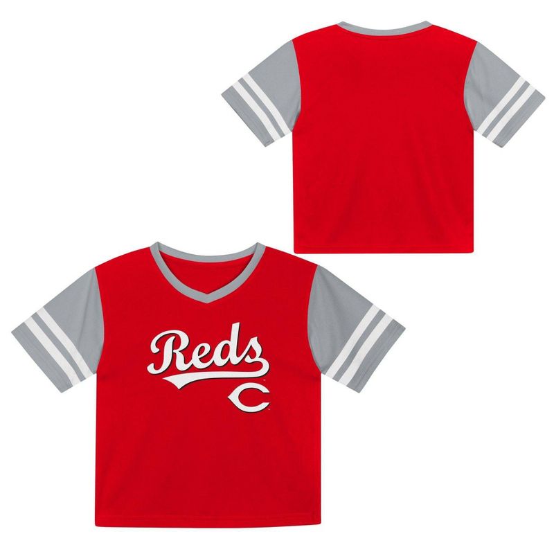 MLB Cincinnati Reds Toddler Boys&#39; Pullover Team Jersey, 1 of 4