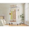 VIPEK R1 Rolling Clothes Rack with Jewelry Pegboards Organizer & Lockable Wheels & Removable Baskets - 2 of 4