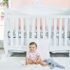 Everyday Kids 7-Pack Pink Short Sleeve Baby Girls Bodysuits – 100% Soft Cotton with Cute Hearts, Clouds, Animals and Solid Colors - 4 of 4