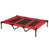 Elevated Dog Bed with Breathable Mesh and Metal Frame,Portable Pet Cot with Carry Bag for Indoor and Outdoor Use - LAOTIES - 4 of 4