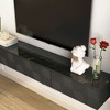 Vynxaria Floating TV Stand Wall Mounted with 16 Color LEDs,67" Modern TV Stand, Floating TV Cabinet Entertainment Center for 55 60 65 Inch TV,Black - 3 of 4