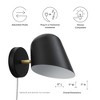 Modway Briana Swivel Wall Sconce – Modern Industrial Wall Light Fixture with Adjustable Arm and Brushed Finish - 2 of 4