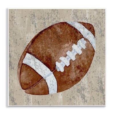 Stupell Industries Rustic Sports Football Wall Plaque Art