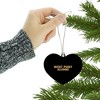 US Military Academy Alumni Heart Love Wood Christmas Tree Holiday Ornament - 3 of 3