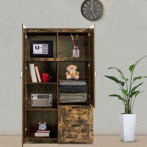 Home Imports Emporium 40” Extra Wide Multipurpose Bedroom Storage Cabinet, 71” Tall Pantry Storage Cabinet with Adjustable Shelves - 1 of 4
