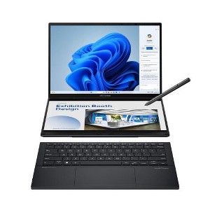 ASUS Zenbook DUO Dual 14" OLED 3K 120Hz Touchscreen Laptop Intel Core Ultra 9 285H 32GB RAM 1TB SSD Inkwell Gray - 1 of 4