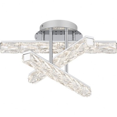 Quoizel Lighting Comet 1 - Light Semi-Flush Mount in  Polished Chrome