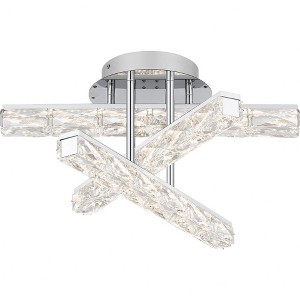 Quoizel Lighting Comet 1 - Light Semi-Flush Mount in  Polished Chrome - 1 of 4