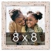 PosterPalooza | Square Shabby Chic White Picture Frame - UV Acrylic, Foam Board Backing, Hanging Hardware - 2 of 4